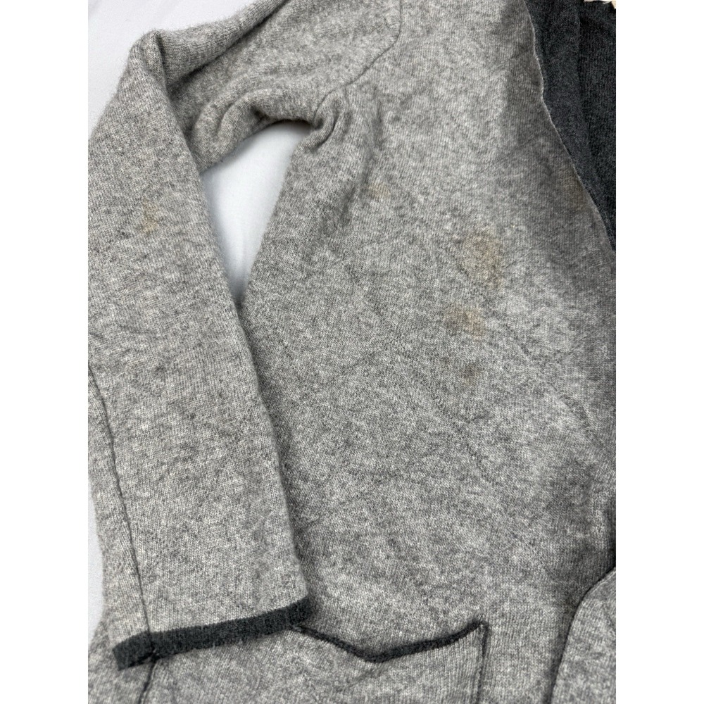 Anthro Benedetta B Wool Cashmere Cardigan Gray Open Front Cozy S - Picture 3 of 8